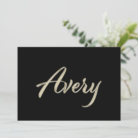 Carte de transfert Avery white gold (Debout devant)