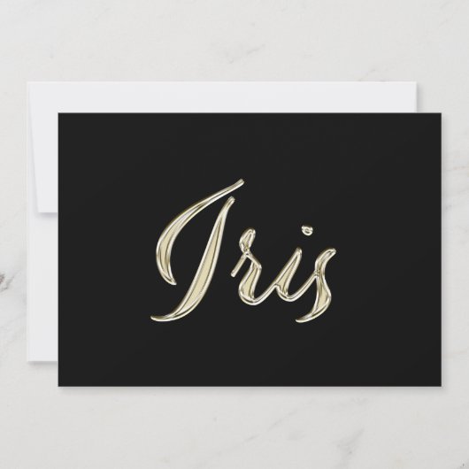 Carte de transfert d'or iris (Devant)