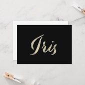 Carte de transfert d'or iris (Devant/Arrière en situation)