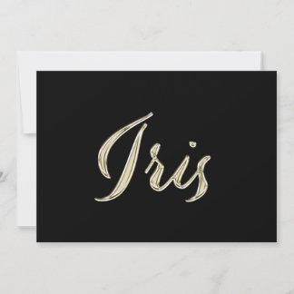 Carte de transfert d'or iris