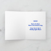 Carte de transport de la jambe cassée (Intérieur)