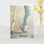 Carte de transport de la jambe cassée (Fleur jaune)