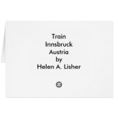 Carte de transport ferroviaire (Dos Horizontal)