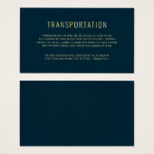 Carte de transport simple Mariage moderne et éléga (Devant & derrière)