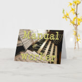 Carte de travail manuelle (Fleur jaune)