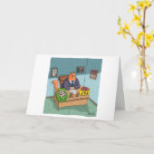 Carte de travail nouvelle amusante - Kitty Busines (Fleur jaune)