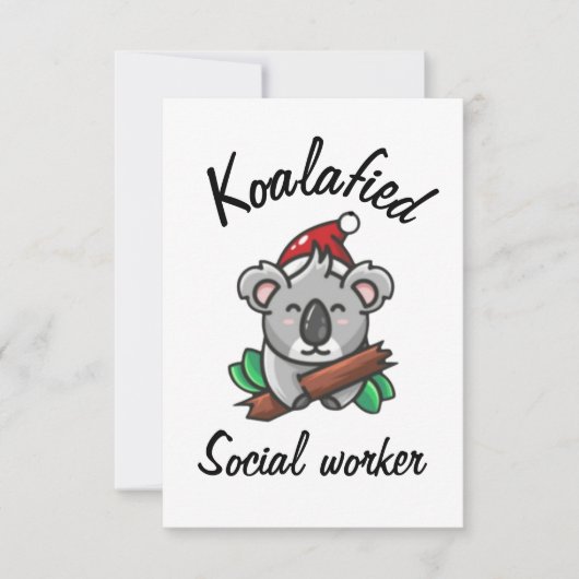 Carte de travailleur social Koalafied (Devant)