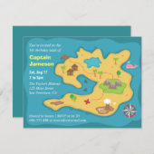 Carte de trésor d'île, fête d'anniversaire de (Devant / Derrière)