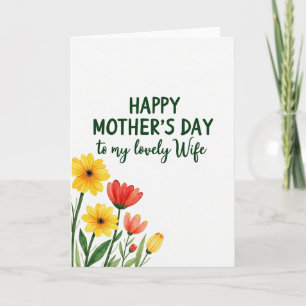 Carte de tribut floral pour une épouse adorable