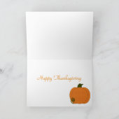 Carte de trio de citrouille de calicot (Intérieur)