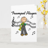 Carte de trompettiste (Fleur jaune)