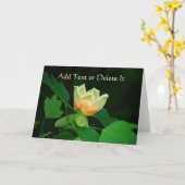 Carte de tulipe d'arbre de peuplier (Fleur jaune)