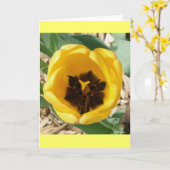 Carte de tulipe de fourmi (Fleur jaune)