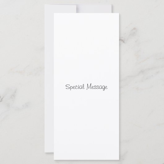 Carte de tulipe linéaire à main (Dos)