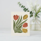 Carte de tulipes de printemps (Debout devant)