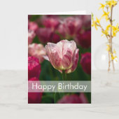 Carte de Tulips | Carte d'anniversaire (Fleur jaune)