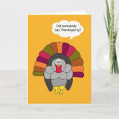 Carte de Turquie Thanksgiving humoristique (Devant)