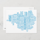 Carte de type bleu du Grand Manchester (Devant / Derrière)
