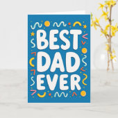 Carte de type Meilleur Papa Incroyable (Fleur jaune)