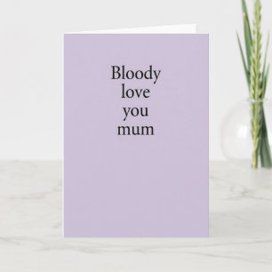 Carte de type Serif pour la plus douce des mamans