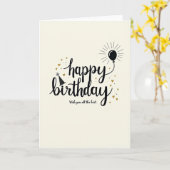 Carte de typographie crémeuse (Fleur jaune)