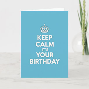 Carte de typographie d'anniversaire calme