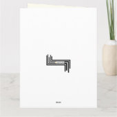 Carte de typographie de bague en diamant multiling (Dos)