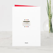 Carte de typographie Dieu bénisse l'Amérique avec (Dos)