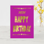 Carte de typographie dorée moderne pour anniversai (Fleur jaune)