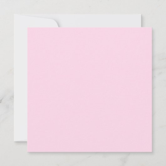 Carte de typographie moderne rose pâle (Dos)