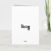 Carte de typographie multilingue de Noël (Dos)