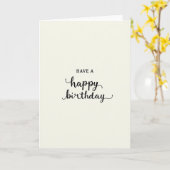 Carte de typographie raffinée (Fleur jaune)