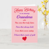 Carte de typographie rose violet Joyeux Anniversai (Fleur jaune)