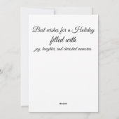 Carte de vacances (Dos)