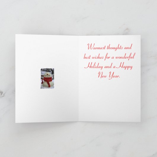 Carte de vacances (Intérieur)