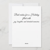 Carte de vacances (Dos)