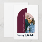 Carte de vacances 2022 Photo Bleu Violet Architect (Devant / Derrière)