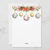 CARTE DE VACANCES 4 photos personnalisée avec orne (Dos)