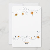 Carte de vacances à cadre photo en forme d'étoile (Dos)