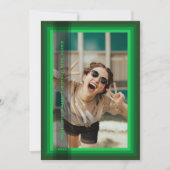 Carte de vacances à cadre vert (Devant)