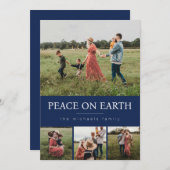 Carte de vacances à collage de quatre photos - Nav (Devant / Derrière)