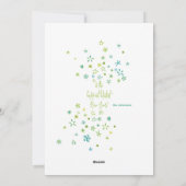 Carte de vacances à couronne et ruban (Dos)