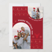 Carte de vacances à deux photos de l'arc rouge nor (Devant)