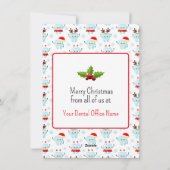 Carte de vacances à la maison (Dos)