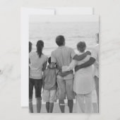 Carte de vacances à la mer et aux salutations (Dos)