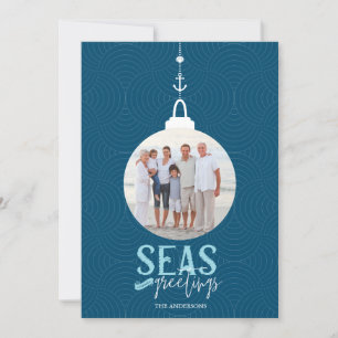 Carte de vacances à la mer et aux salutations