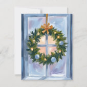 Carte de vacances à l'aquarelle Couronne de vacanc (Devant)