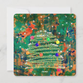 Carte de vacances à l'aquarelle élégante (Dos)