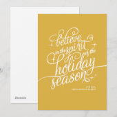 Carte de vacances à l'écriture Twinkle 24KT (Devant / Derrière)