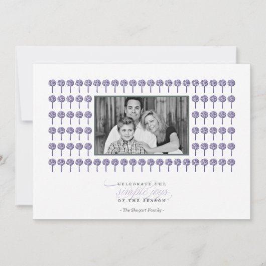 Carte de vacances à motif Peppermint Majestic (Devant)